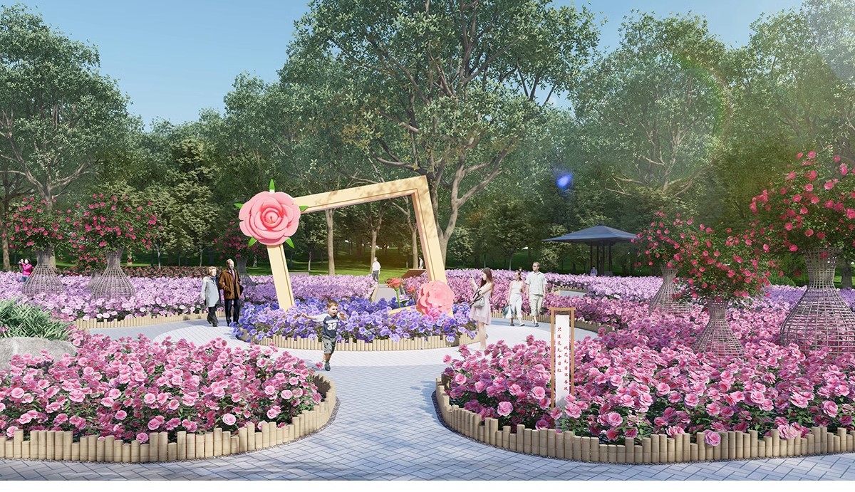 图片[17]-园林景观花镜花境植物配置地被花丛花草花卉草花组团搭配su模型库-大怪兽分享