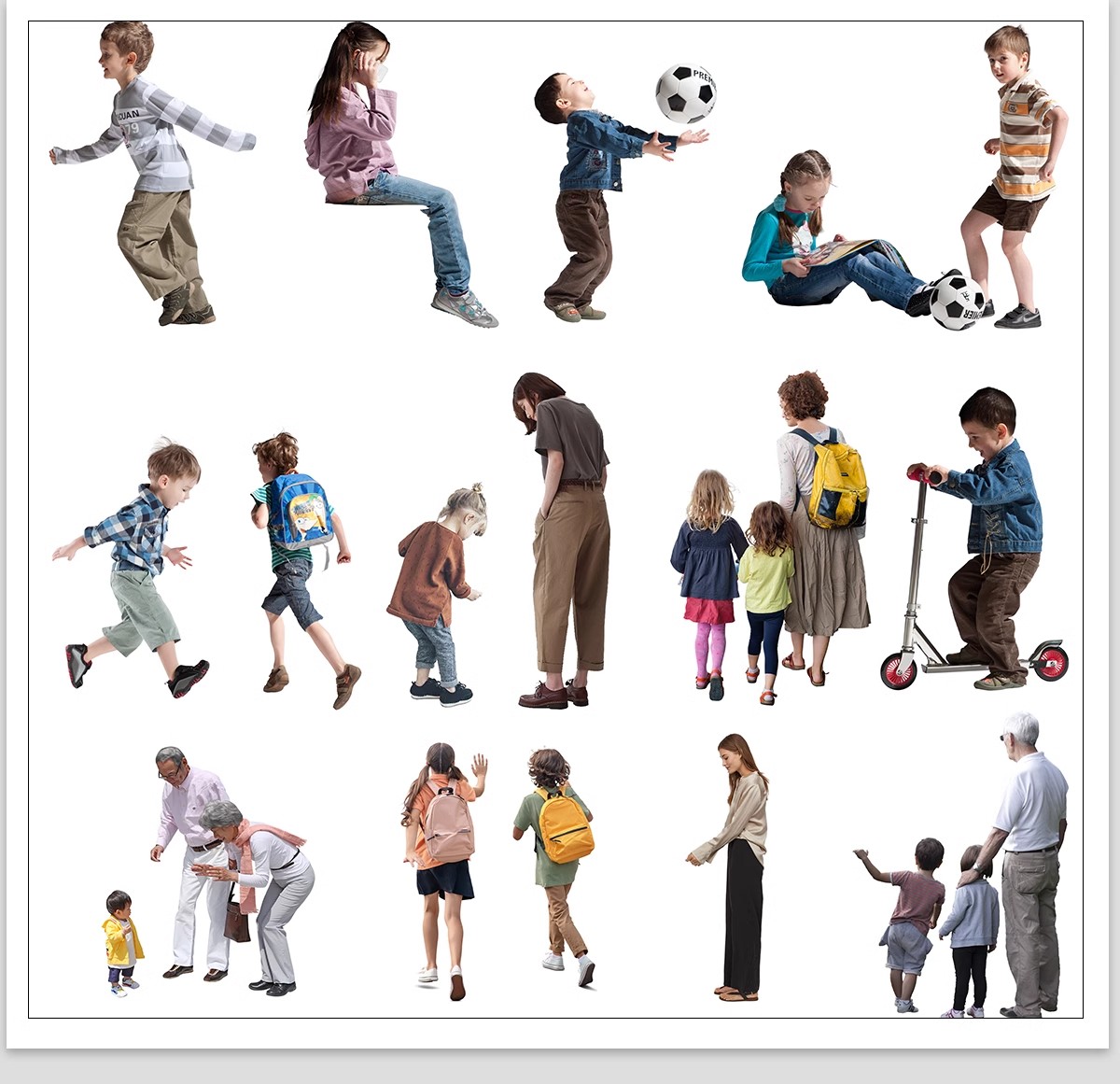 图片[17]-人物青年老人小孩子PS后期素材建筑效果图后期鸟瞰亚洲人PNG免抠-大怪兽分享