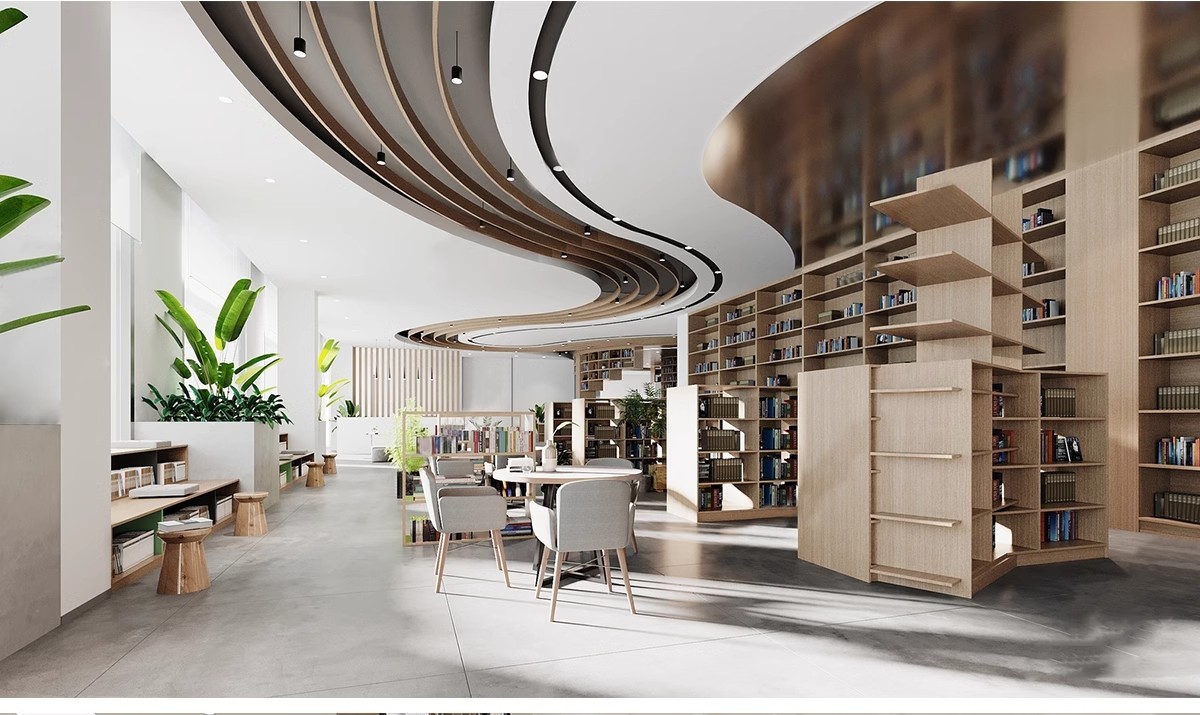 图片[17]-书吧SU模型 工业风书咖图书馆室内设计sketchup书店CAD施工图素材-大怪兽分享