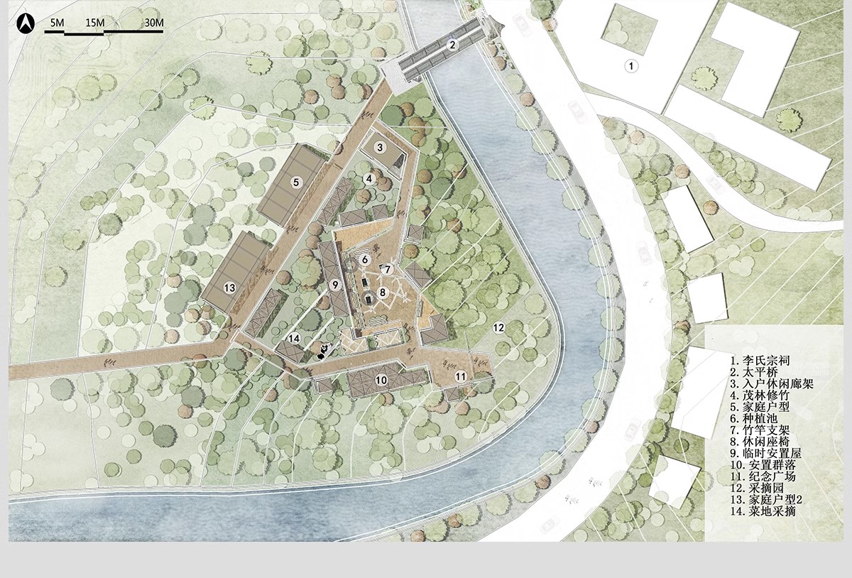 图片[15]-小清新建筑景观总平面图PSD分层园林公园广场彩平图竞赛风PS素材-大怪兽分享