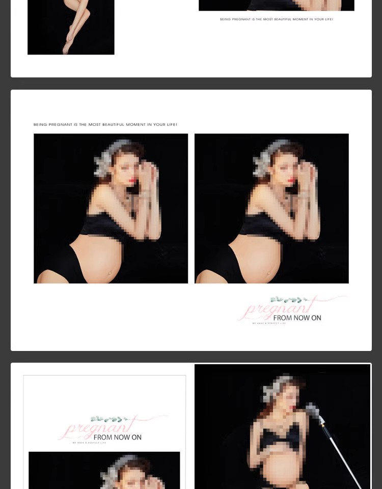 图片[16]-时尚孕妇准妈妈写真相册影楼排版孕妈照片摄影PSD模板设计素材-大怪兽分享