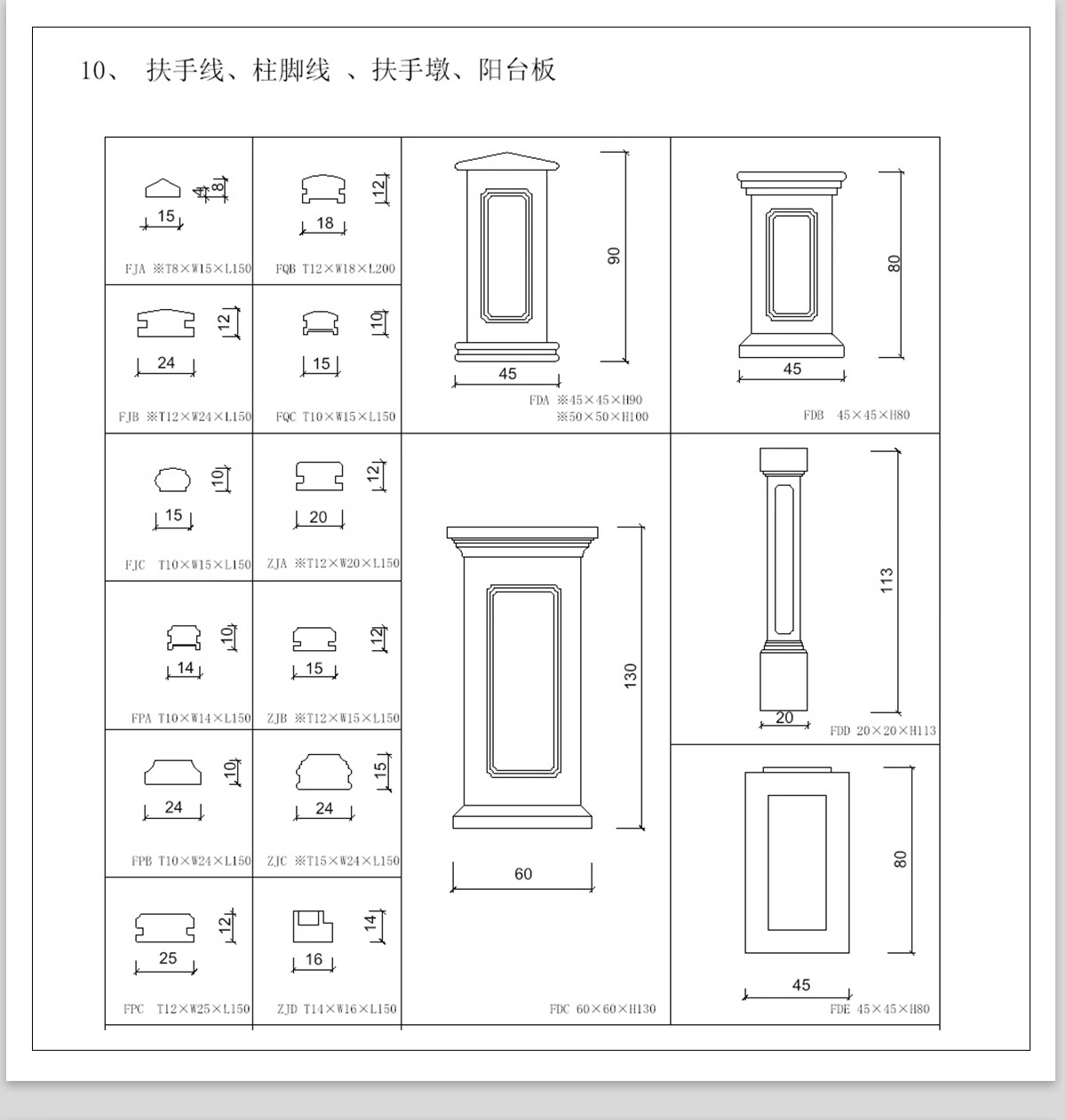 图片[18]-CAD装饰线条大样图剖面踢脚线门套线天花角石膏线框素材图库-大怪兽分享