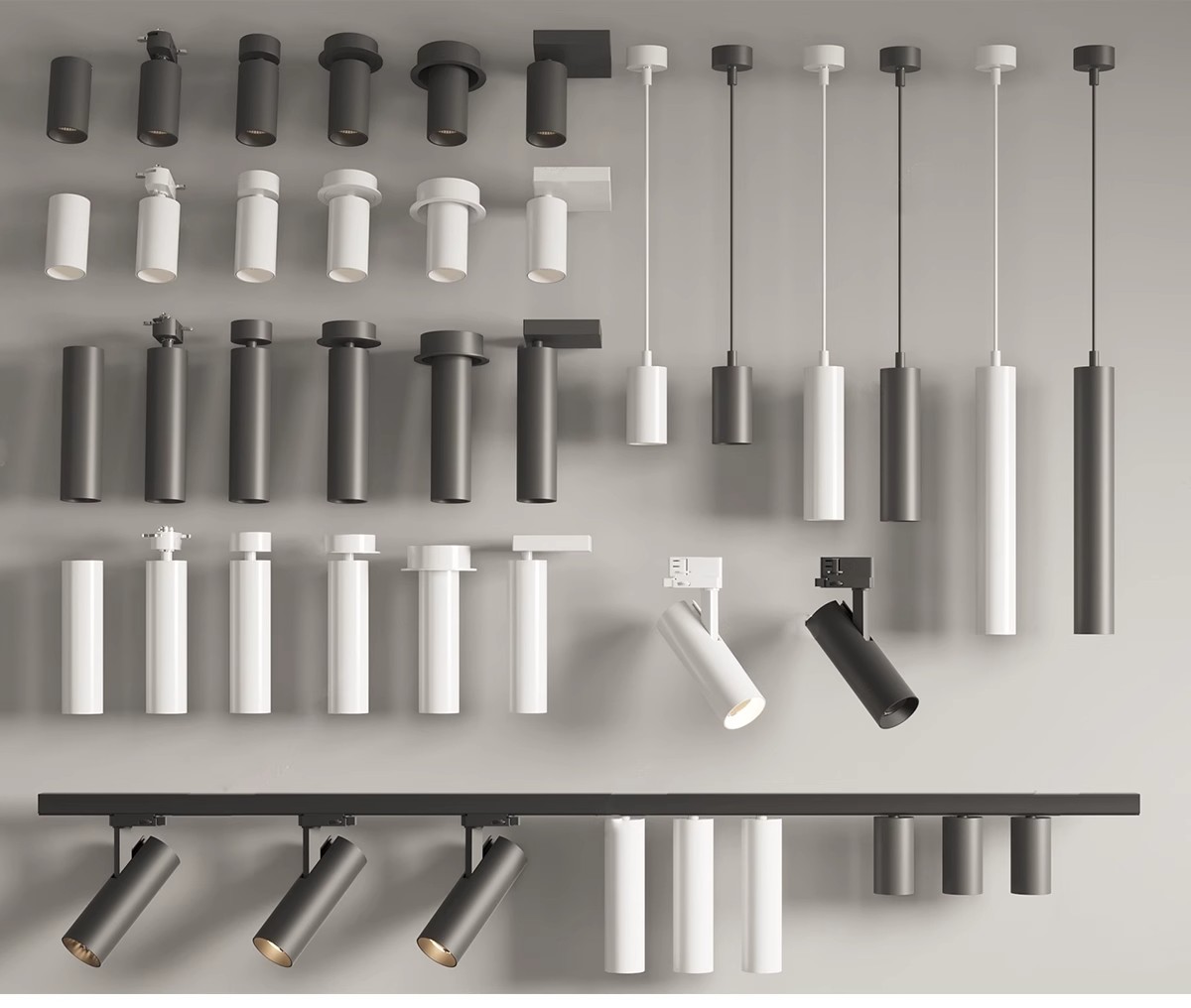 图片[18]-现代筒灯轨道射灯线条磁吸坎内嵌灯条双头舞台展示草图大师SU模型-大怪兽分享