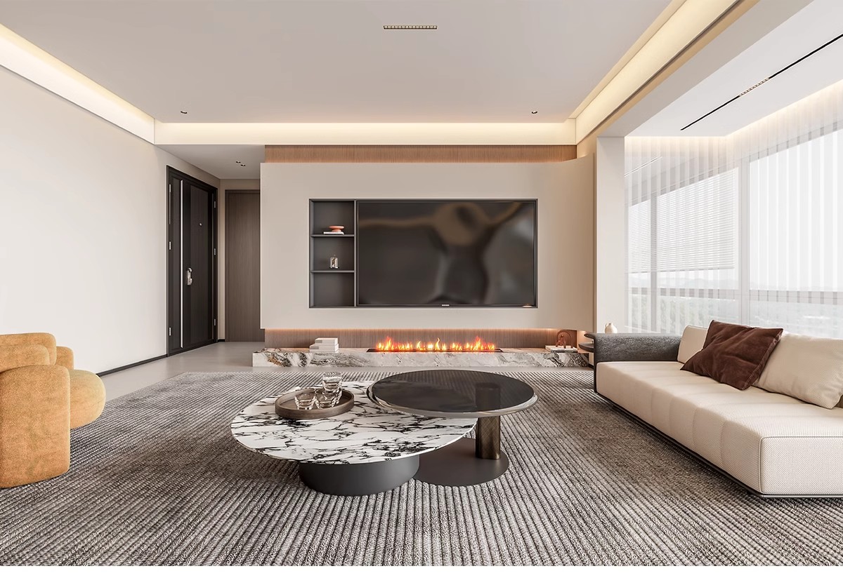 图片[17]-1300张，意式装修设计效果图 极简轻奢风格家装房屋房子客厅卧室室内图库-大怪兽分享