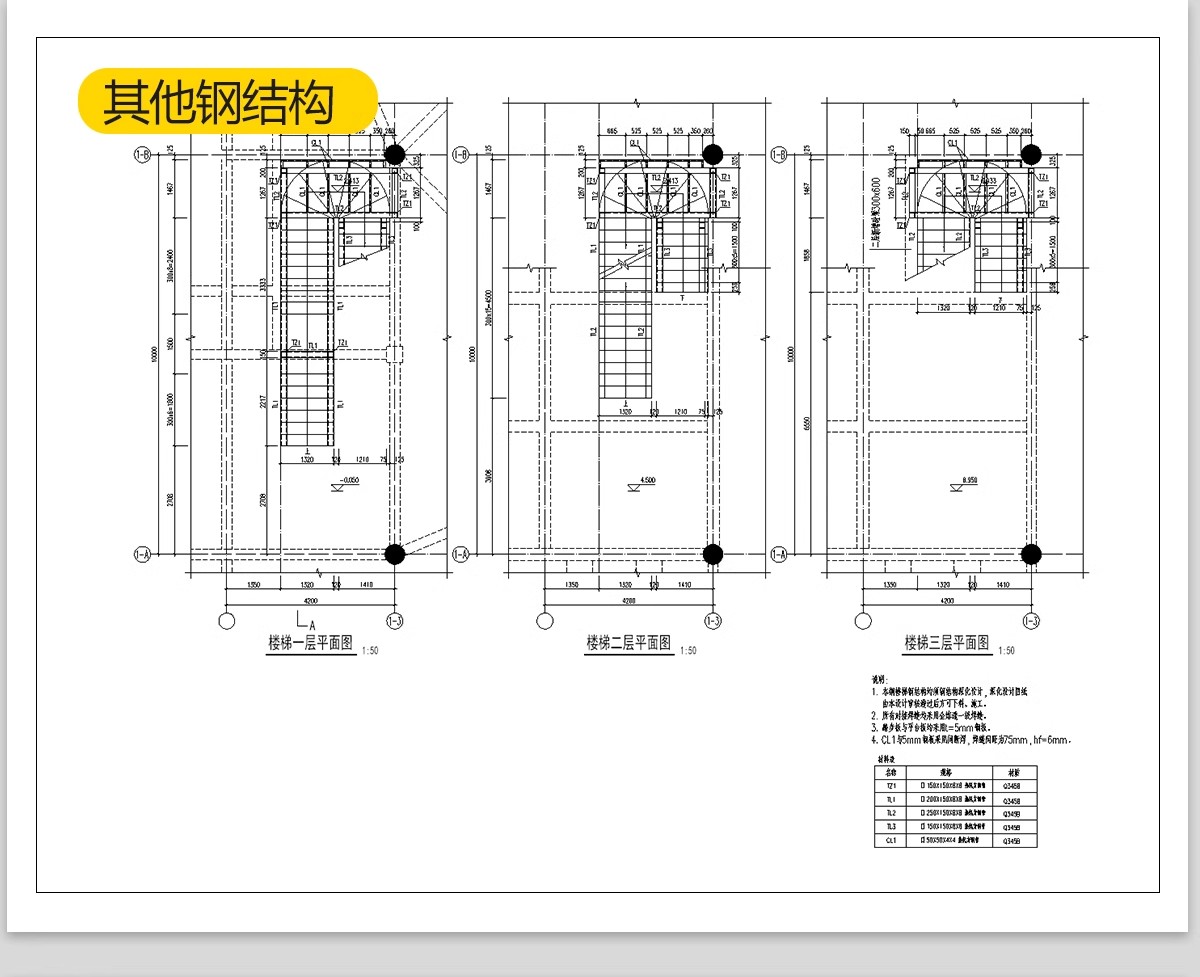 图片[18]-夹层楼板钢结构CAD施工图商铺公寓楼阁楼 楼承板详图节点大样图-大怪兽分享