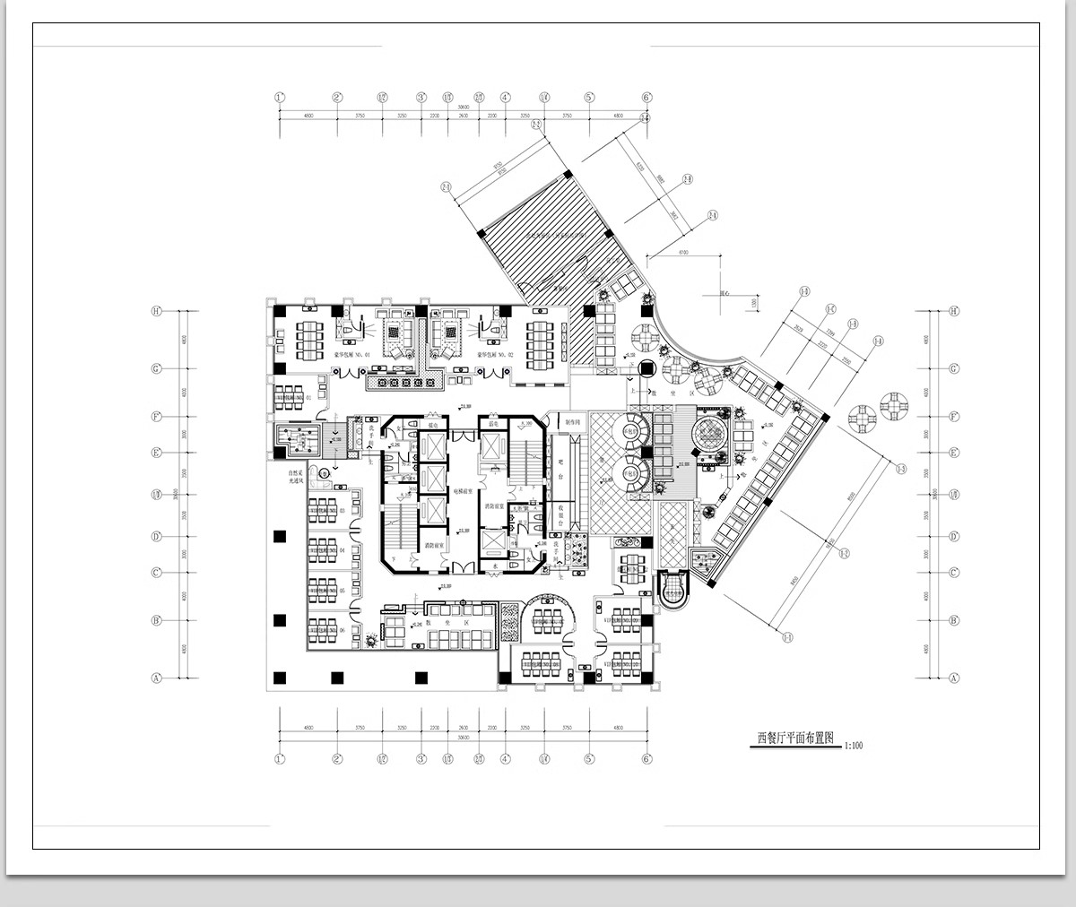 图片[18]-图书馆书吧书咖CAD平面布局图施工图 学校休闲文化阅读室室内设计-大怪兽分享