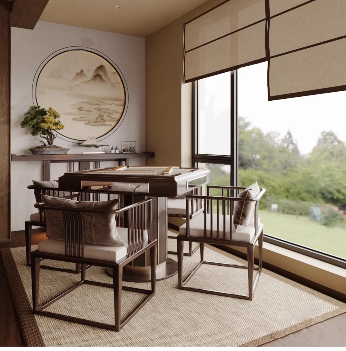 图片[18]-草图大师家装工装棋牌室麻将室围棋包厢包间娱乐室桌椅SU模型素材-大怪兽分享