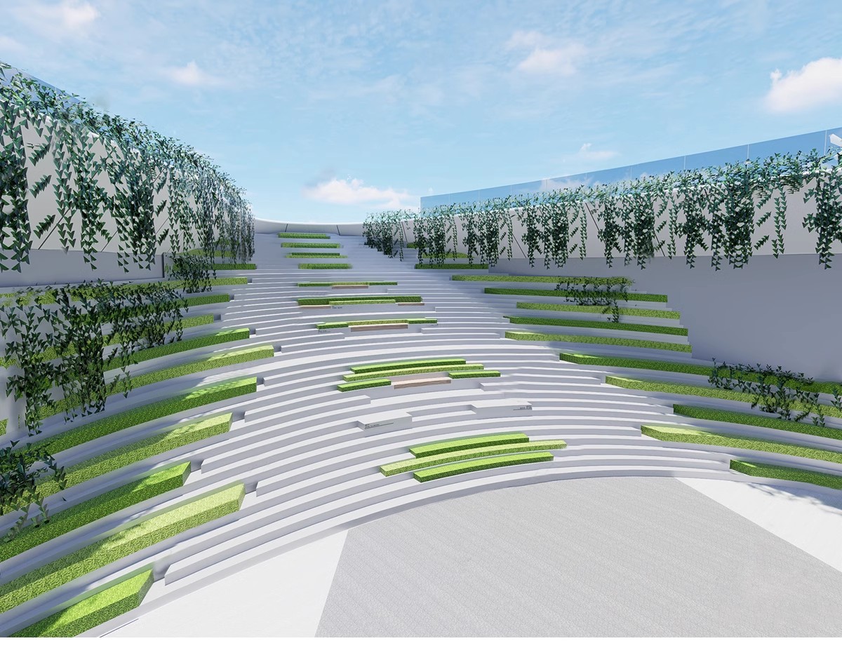 图片[18]-无障碍坡道楼梯景观阶梯公园台阶高差地形草图大师SU模型广场山地-大怪兽分享