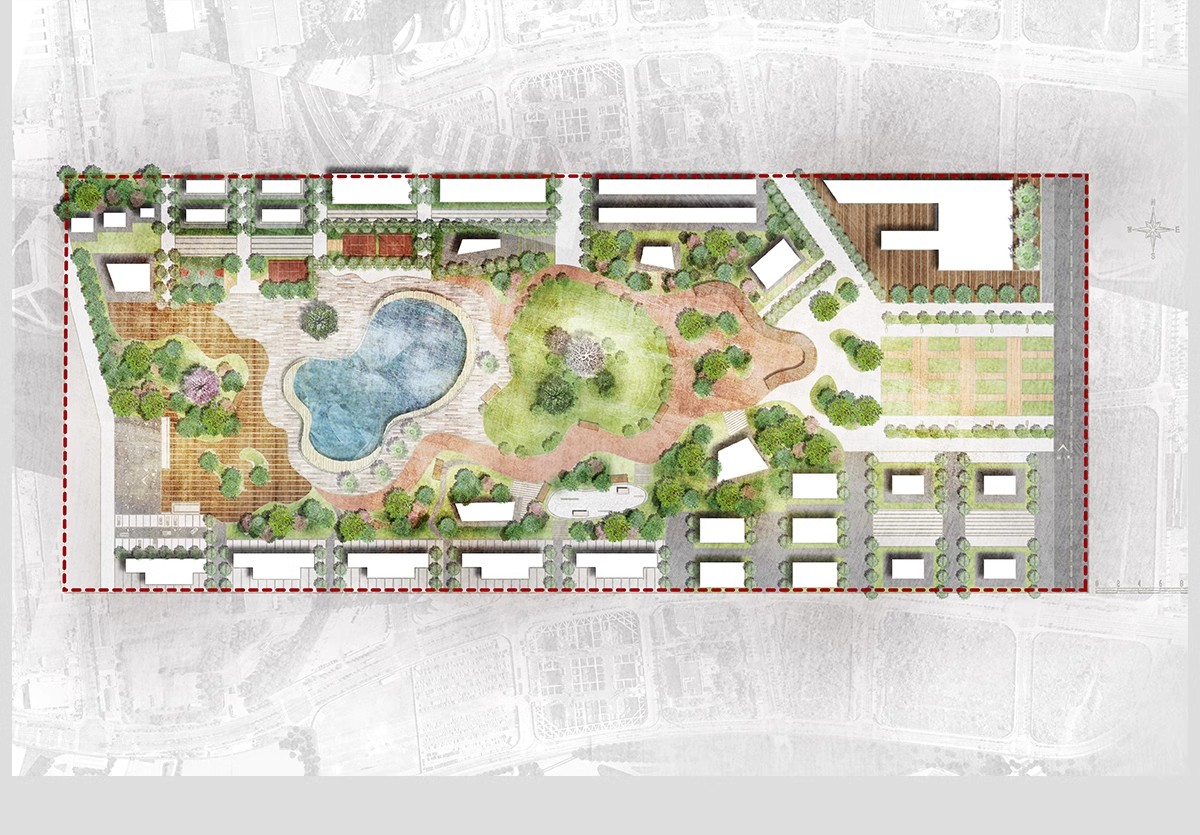 图片[16]-小清新建筑景观总平面图PSD分层园林公园广场彩平图竞赛风PS素材-大怪兽分享