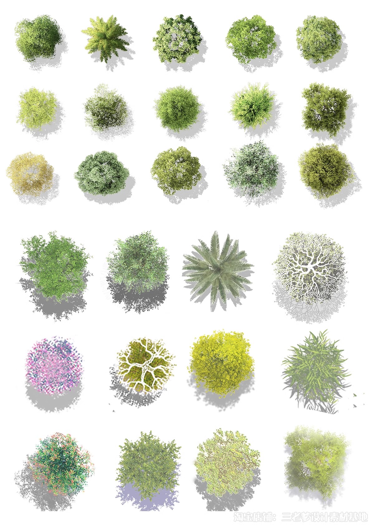 图片[18]-园林景观PS彩色总平面图案笔刷立面填充植物铺装psd分层设计素材-大怪兽分享