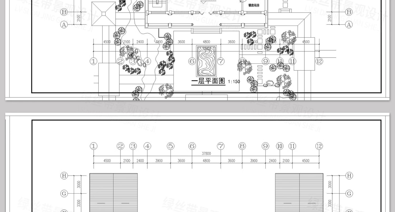图片[17]-四合院三合院农村自建房新中式平面图仿古建筑设计图纸CAD施工图-大怪兽分享