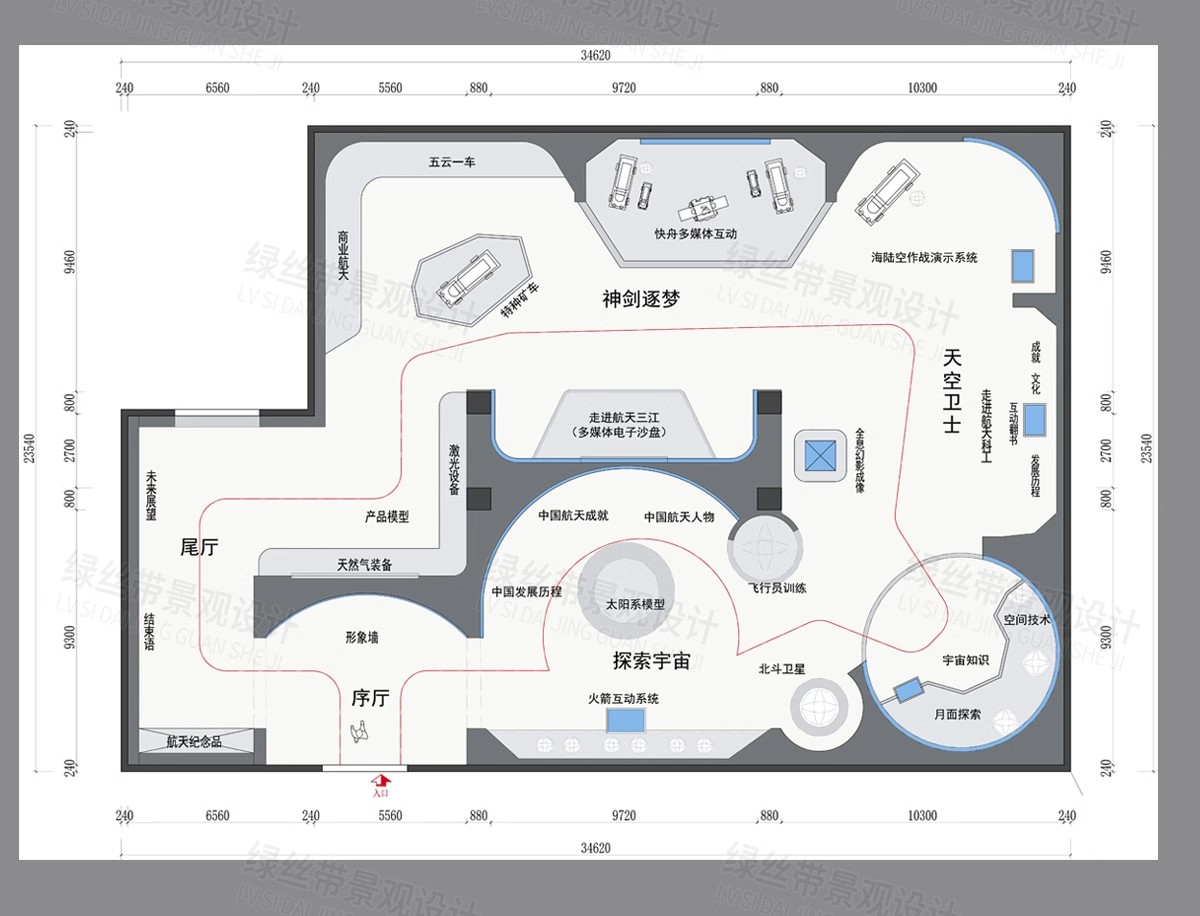 图片[16]-展厅商业文化展馆室内 布局企业科技展览馆方案设计CAD平面布置图-大怪兽分享