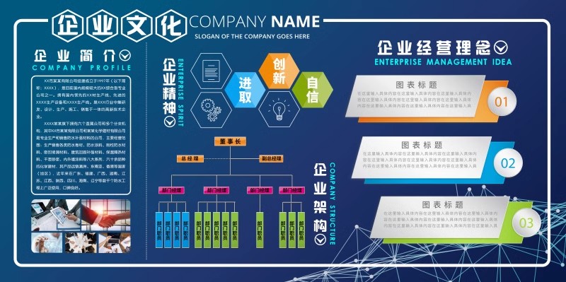 图片[18]-企业文化形象墙模板公司发展历程创意宣传栏喷绘PSD模板展板素材-大怪兽分享