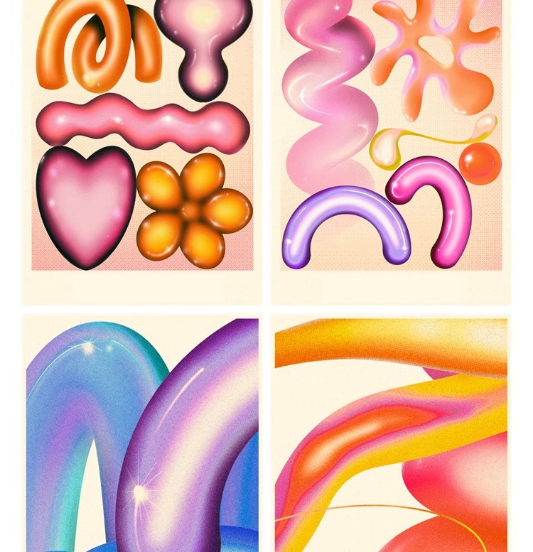 图片[5]-多彩艺术抽象几何插画海报模板3D渐变平面图案kv设计PNG免扣素材-大怪兽分享