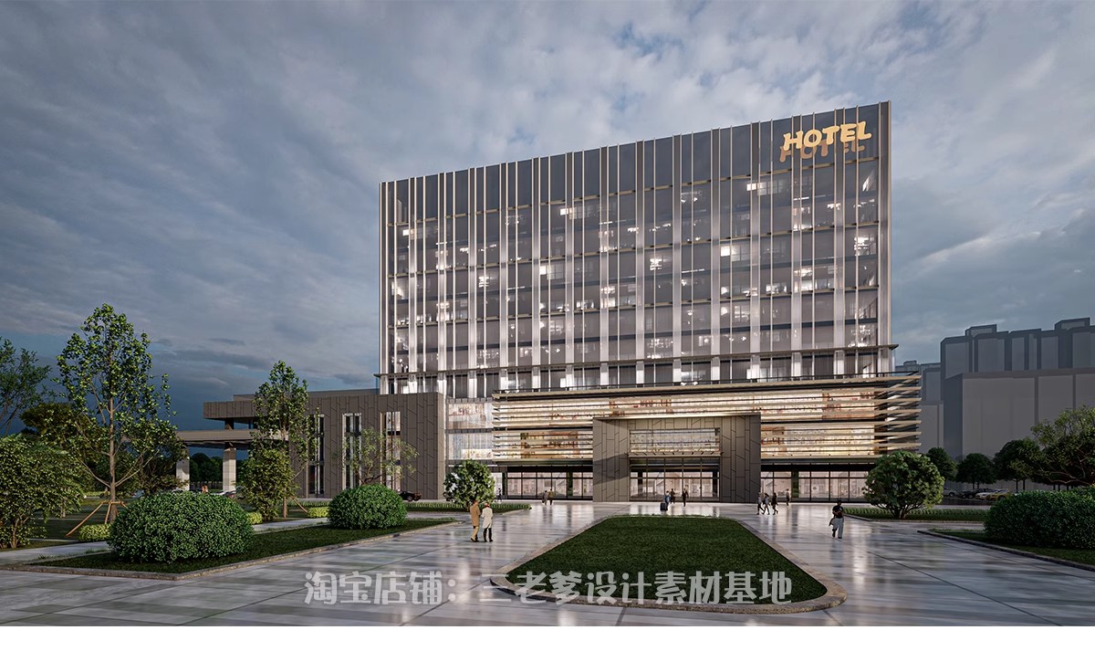 图片[19]-酒店旅馆建筑设计PPT文本SU建筑CAD配套优秀作品参考案例草图大师-大怪兽分享