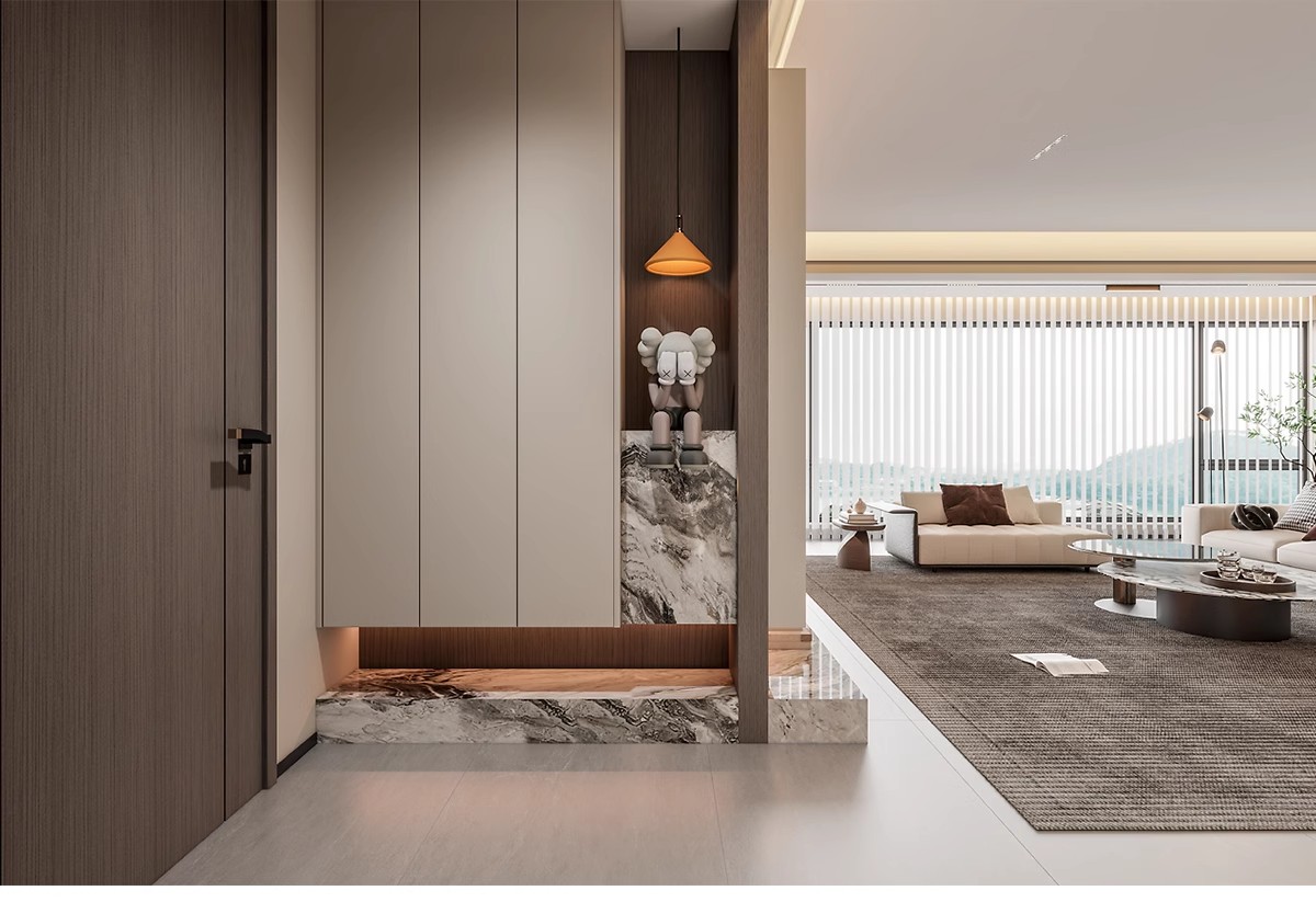 图片[18]-1300张，意式装修设计效果图 极简轻奢风格家装房屋房子客厅卧室室内图库-大怪兽分享