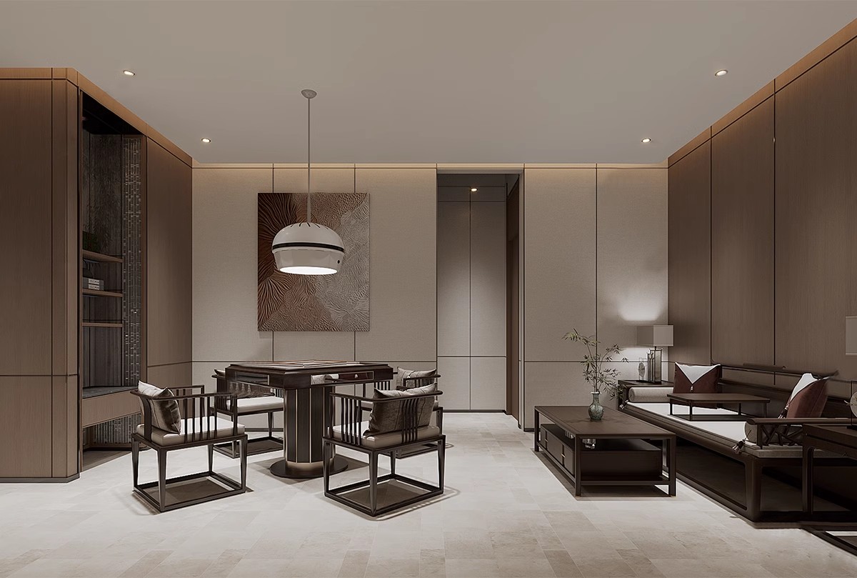 图片[19]-草图大师家装工装棋牌室麻将室围棋包厢包间娱乐室桌椅SU模型素材-大怪兽分享