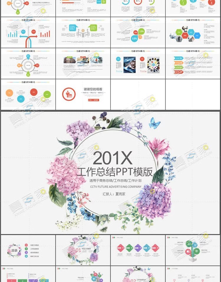 图片[17]-PPT职场商务风格模板企业工作总结汇报动态简约清新ppt版制作素材-大怪兽分享
