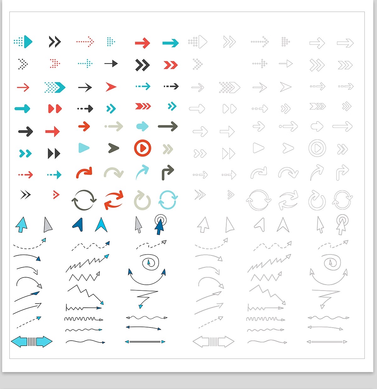 图片[18]-分析图常用箭头线条PSD源文件竞赛风格建筑景观设计PS文件素材库-大怪兽分享