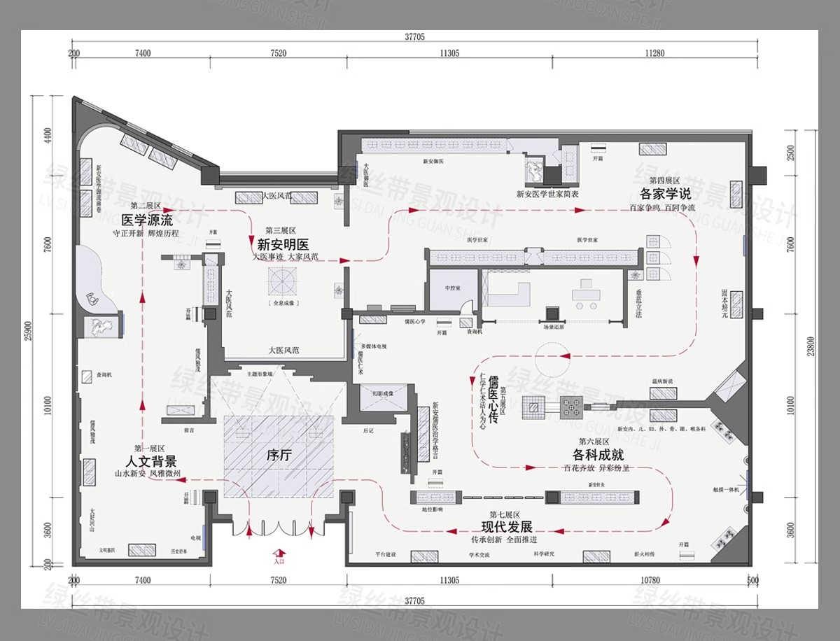 图片[17]-展厅商业文化展馆室内 布局企业科技展览馆方案设计CAD平面布置图-大怪兽分享