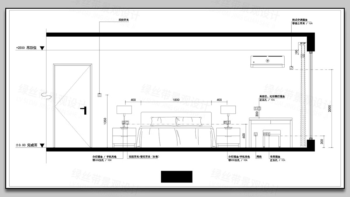 图片[18]-2025家装全屋立面水电方案设计布局图空间插座点位布置CAD施工图-大怪兽分享