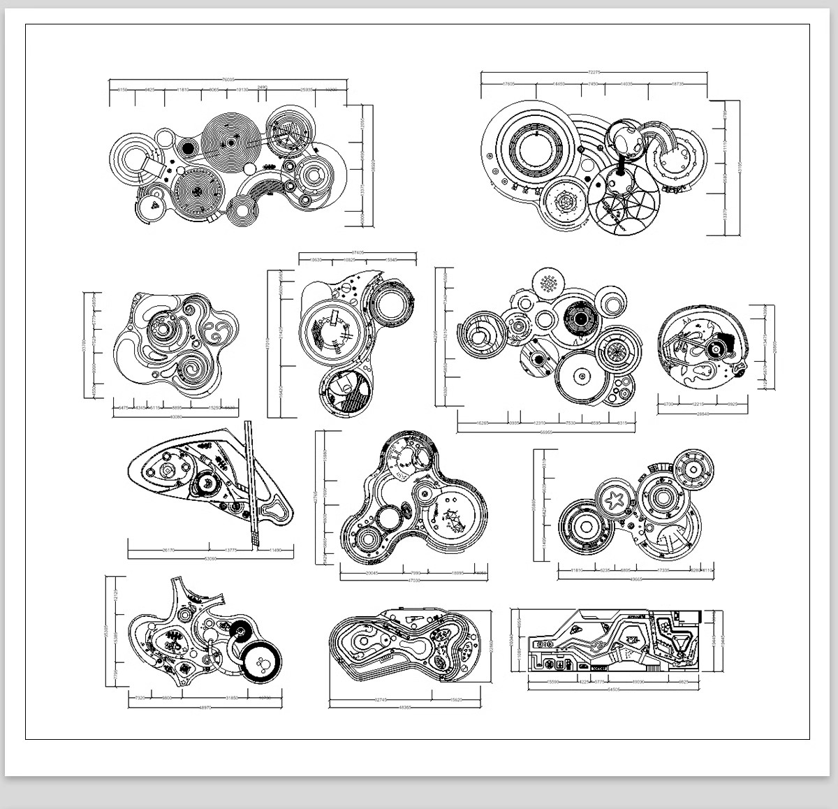 图片[18]-公园树池园林景观节点cad施工图 现代圆形树阵广场商业功能区图库-大怪兽分享