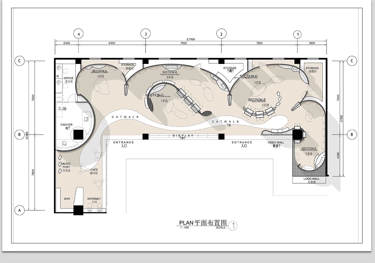 图片[20]-文化展厅CAD平面布置图 室内展馆企业科技历史展览馆方案布局设计-大怪兽分享