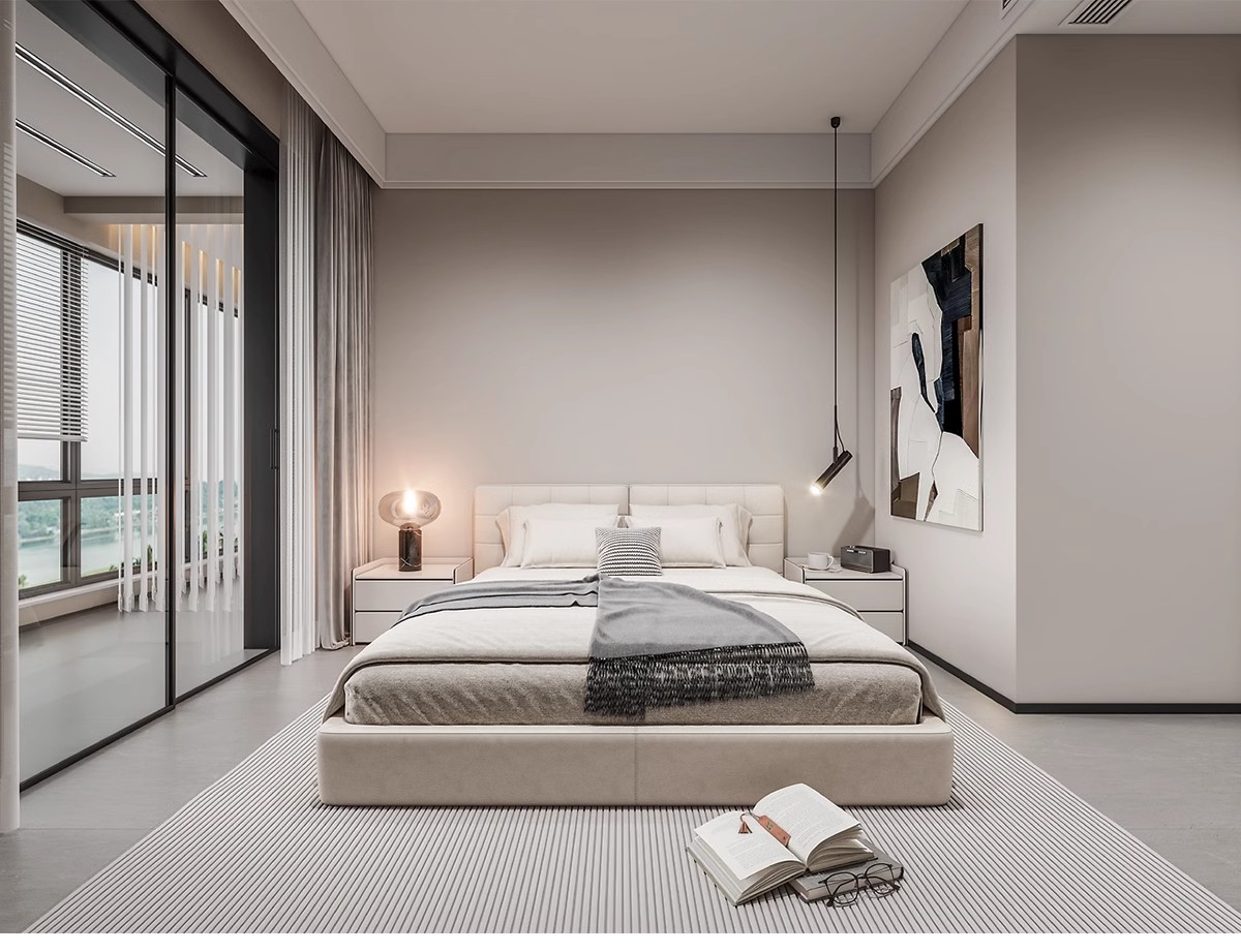 图片[19]-1300张，意式装修设计效果图 极简轻奢风格家装房屋房子客厅卧室室内图库-大怪兽分享