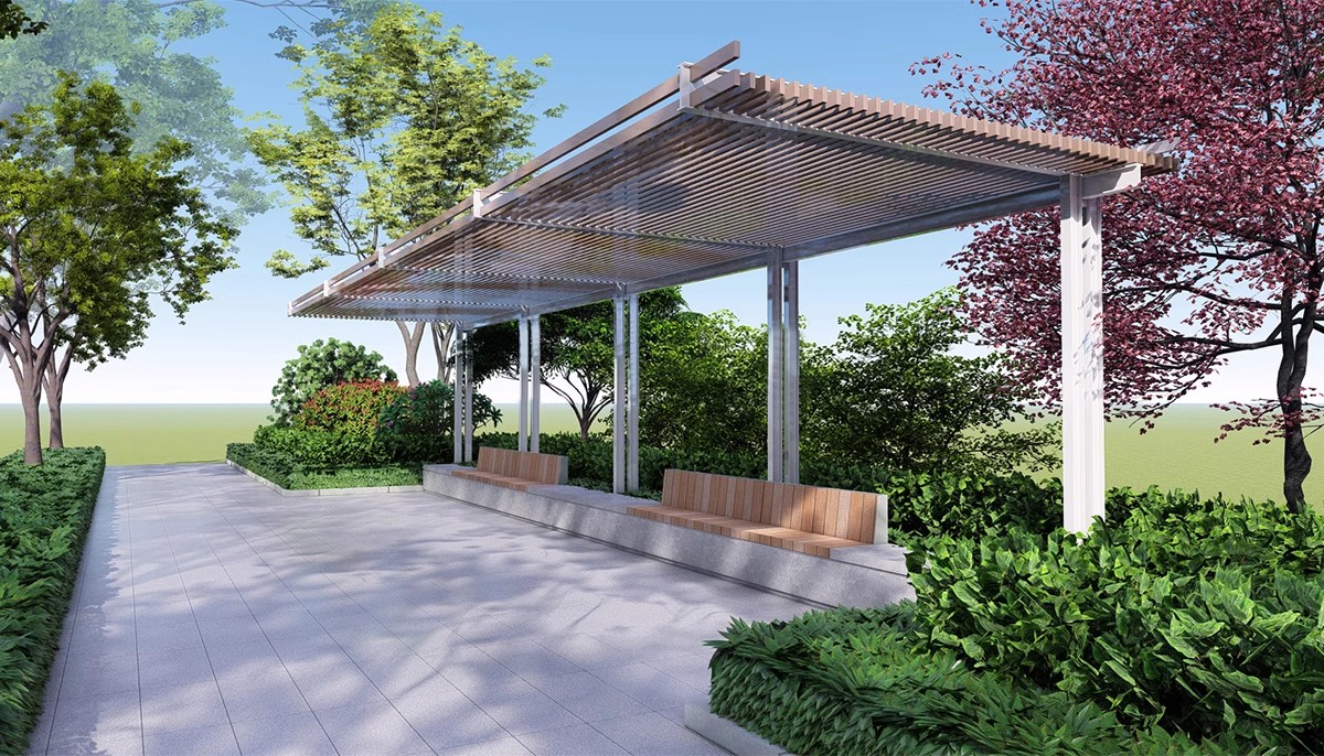 图片[20]-庭院防腐 木 花架休闲葡萄架长廊公园户外景观廊架su模型草图大师-大怪兽分享