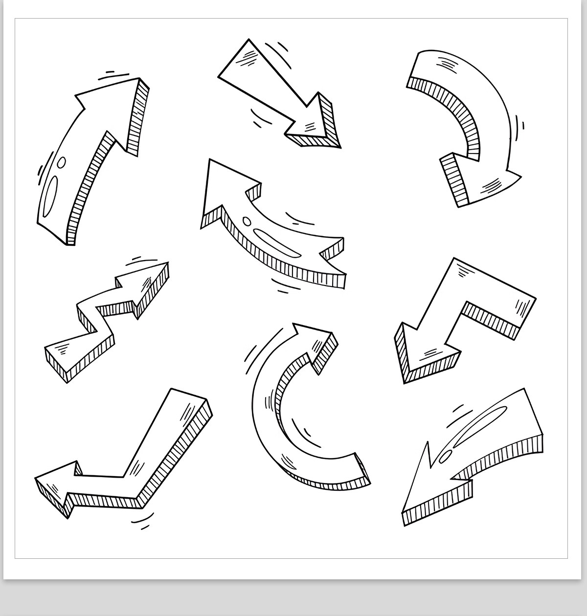 图片[19]-分析图常用箭头线条PSD源文件竞赛风格建筑景观设计PS文件素材库-大怪兽分享