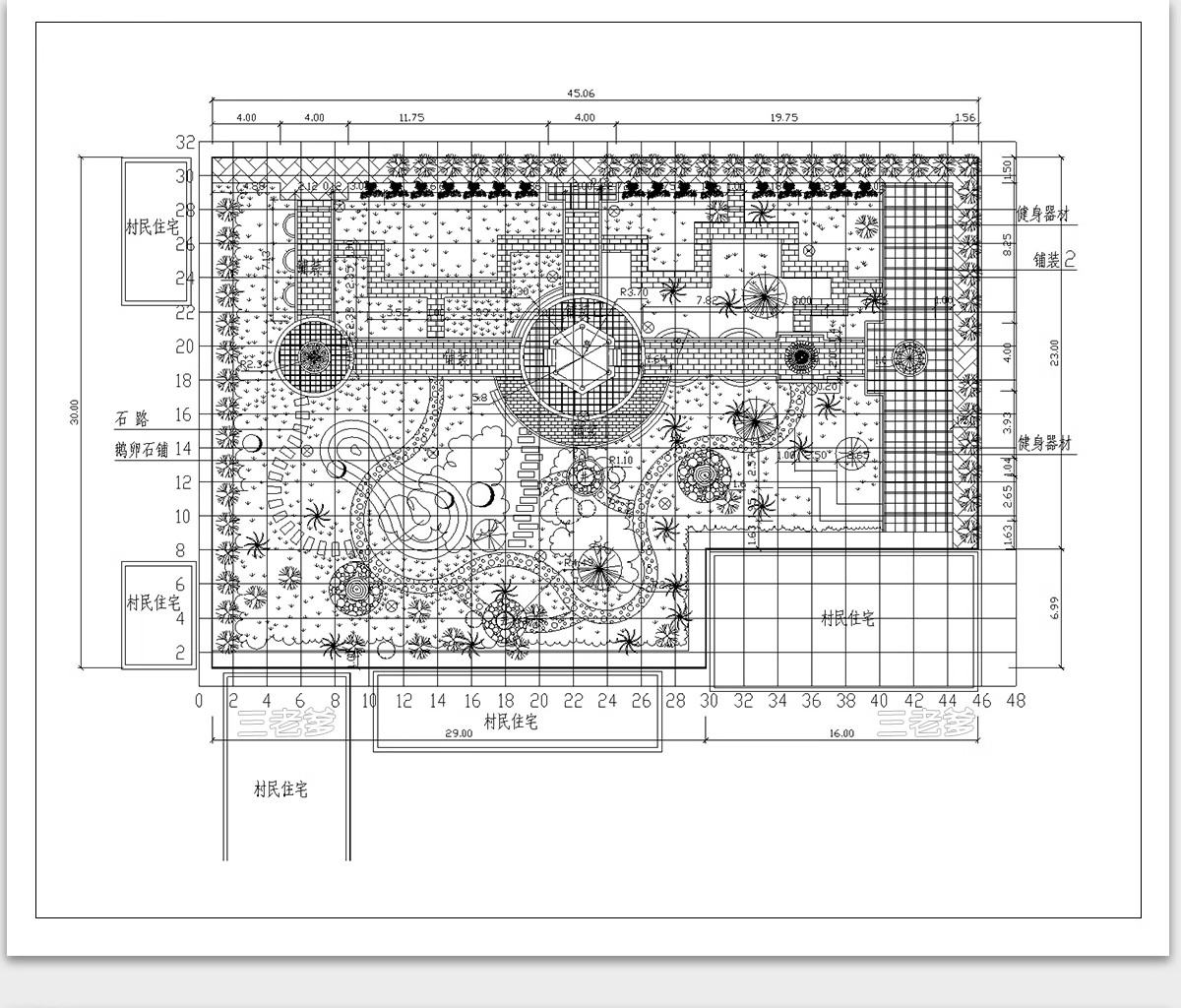 图片[20]-700套，园林景观公园小游园滨水湿地广场全套cad施工图规划平面设计方案-大怪兽分享