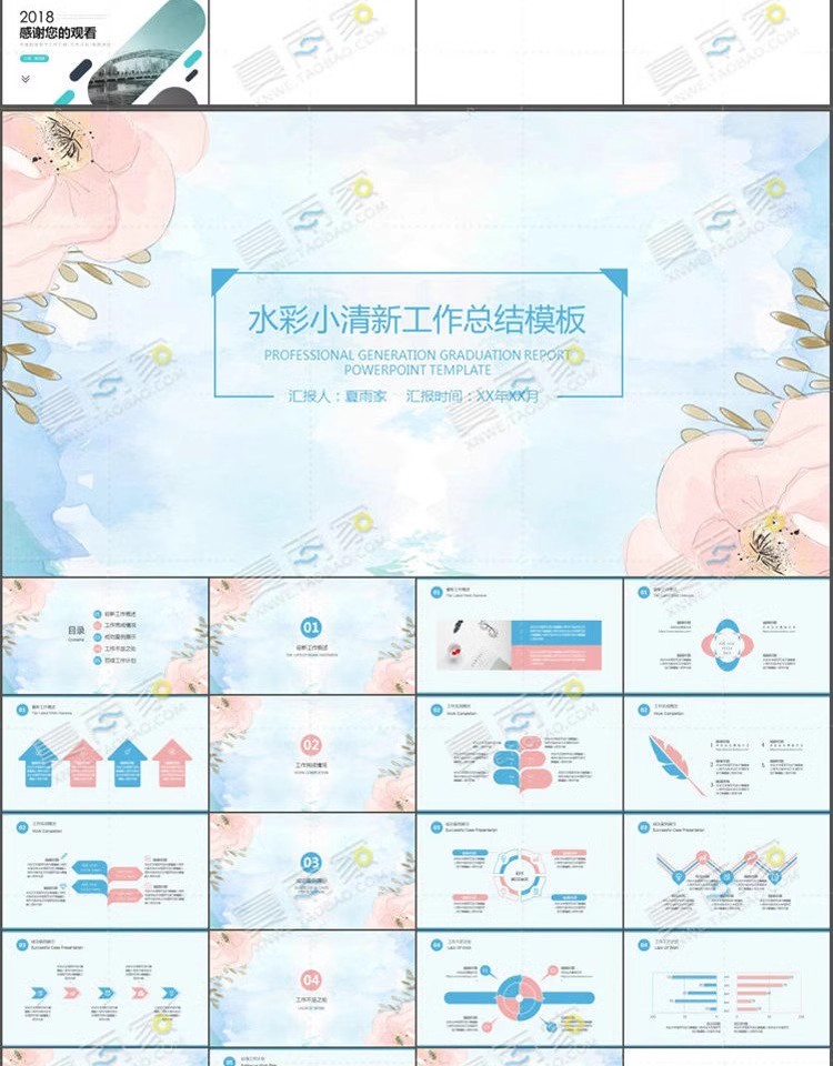 图片[18]-工作总结PPT模板 商务报告新年计划年终汇报总结简洁大气动态模版-大怪兽分享