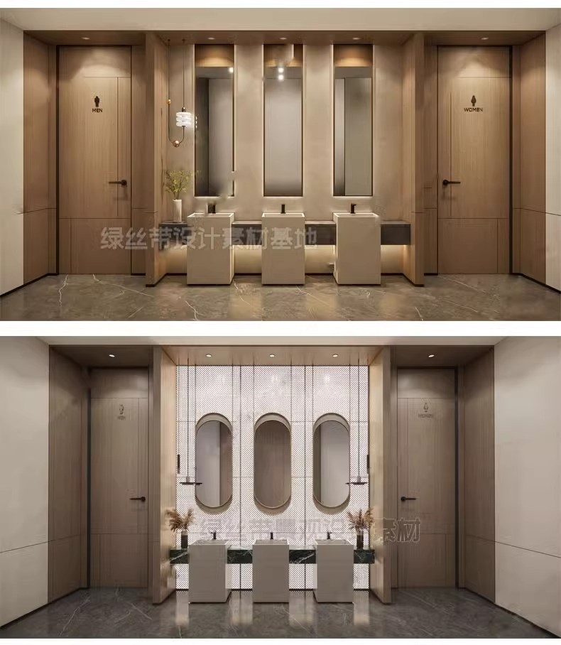 图片[19]-公共卫生间工装商场酒店办公室写字楼厕所公厕室内草图大师su模型-大怪兽分享