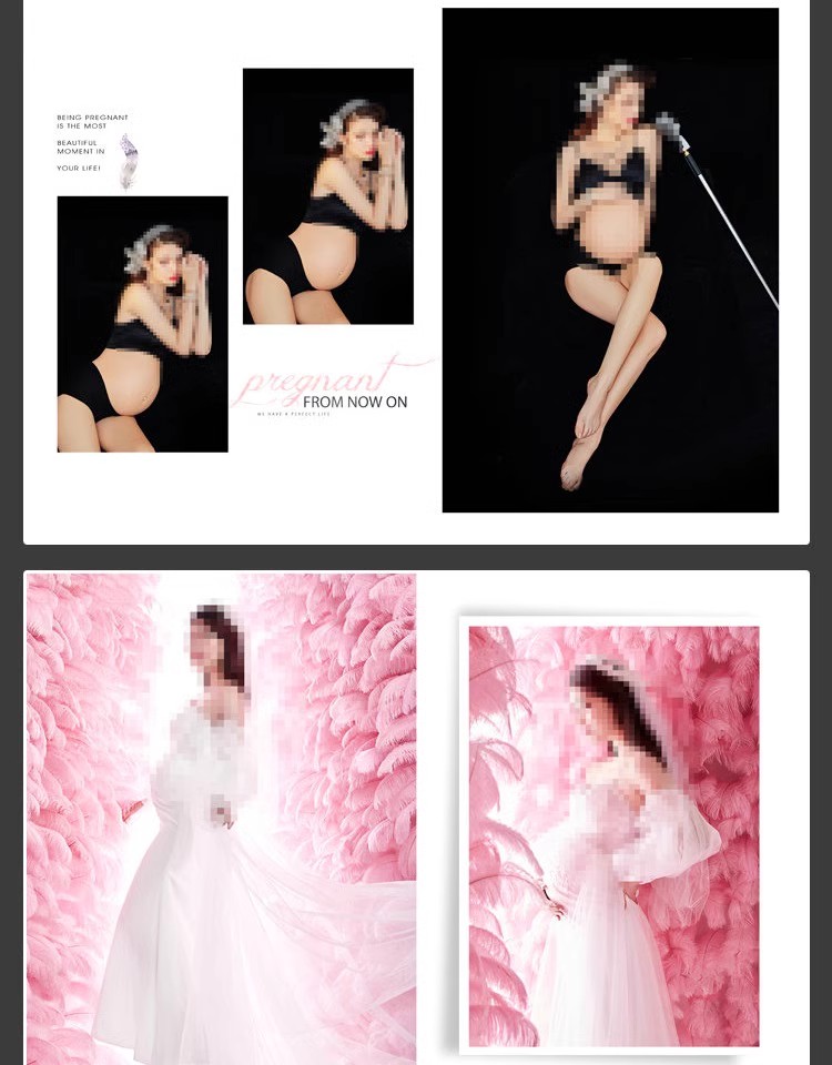 图片[19]-时尚孕妇准妈妈写真相册影楼排版孕妈照片摄影PSD模板设计素材-大怪兽分享