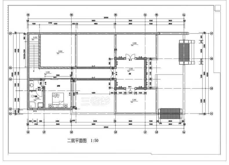 图片[18]-80套，四合院CAD施工图 建筑方案平面布置图纸中式仿古农村自建房素材-大怪兽分享