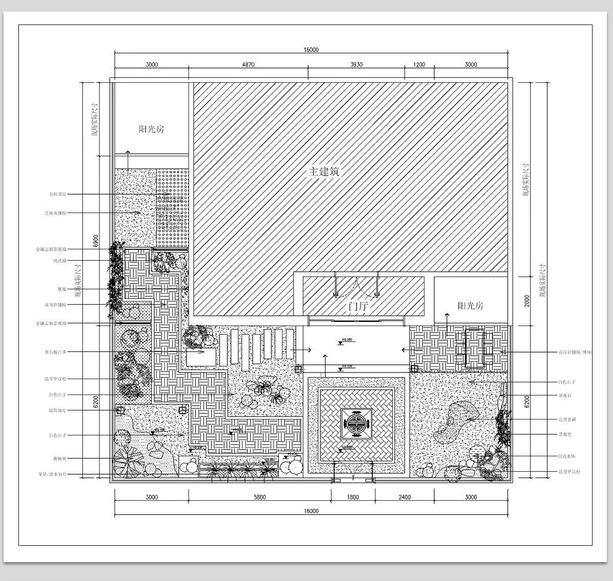 图片[18]-500套，别墅花园庭院设计方案CAD图库平面图植物园林景观施工图图例素材-大怪兽分享