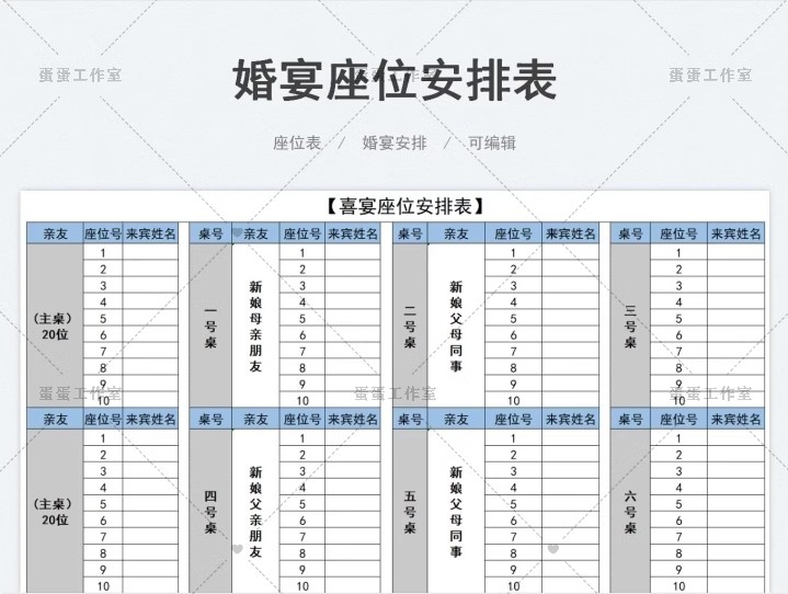 图片[18]-备婚清单电子版结婚男女方必备品执行手册婚礼准备策划方案预算表-大怪兽分享