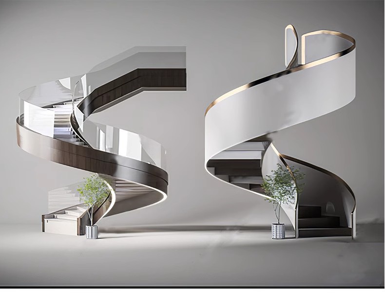 图片[21]-旋转楼梯SU模型库室内铁艺楼梯中式欧式现代螺旋扶梯扶手草图大师-大怪兽分享