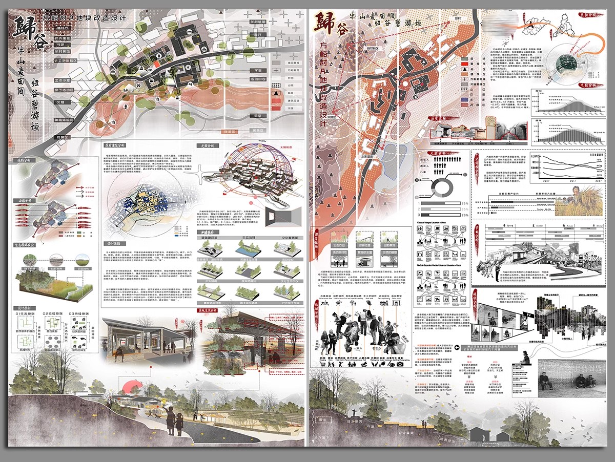 图片[20]-1580套，2025景观园林产品建筑环艺室内PS模板竞赛风展板排版PSD素材分层-大怪兽分享