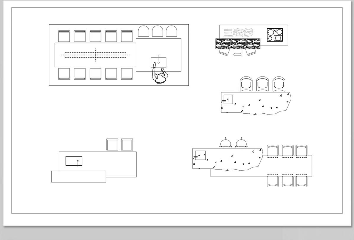 图片[21]-吧台CAD图库厨房吧椅现代室内家装西厨中岛台餐桌椅子图块施工图-大怪兽分享