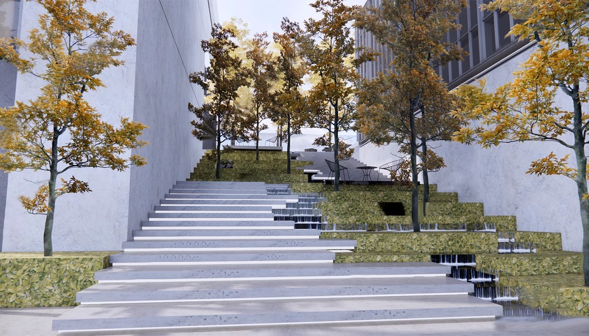 图片[21]-无障碍坡道楼梯景观阶梯公园台阶高差地形草图大师SU模型广场山地-大怪兽分享