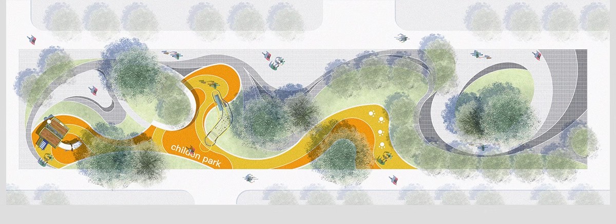 图片[19]-小清新建筑景观总平面图PSD分层园林公园广场彩平图竞赛风PS素材-大怪兽分享