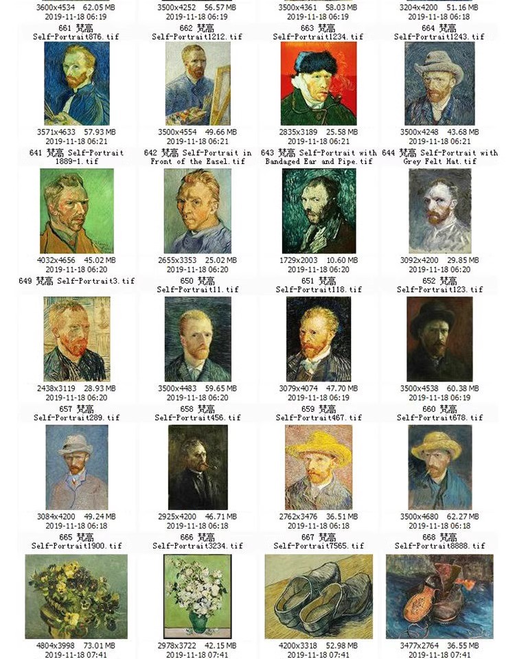图片[19]-梵高油画高清电子图片印象派人物风景写生临摹喷绘打印装饰画素材-大怪兽分享