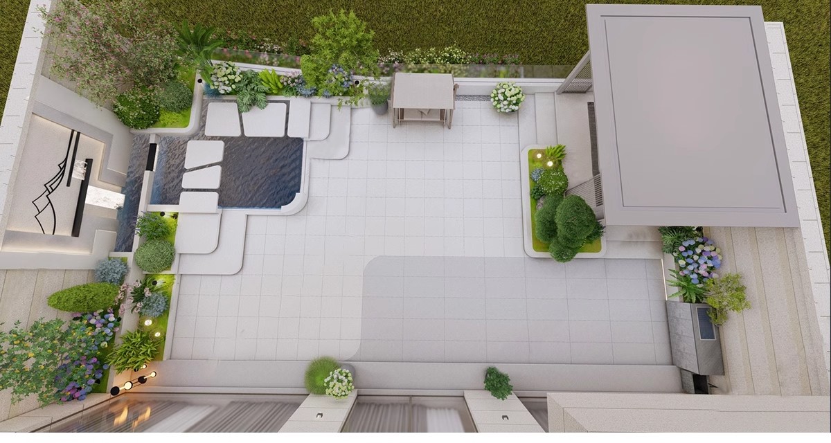 图片[15]-别墅庭院景观装修设计效果图片花园露台乡村户外院子CAD施工图纸-大怪兽分享