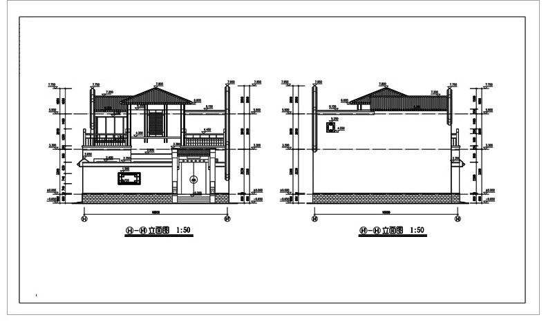 图片[19]-80套，四合院CAD施工图 建筑方案平面布置图纸中式仿古农村自建房素材-大怪兽分享
