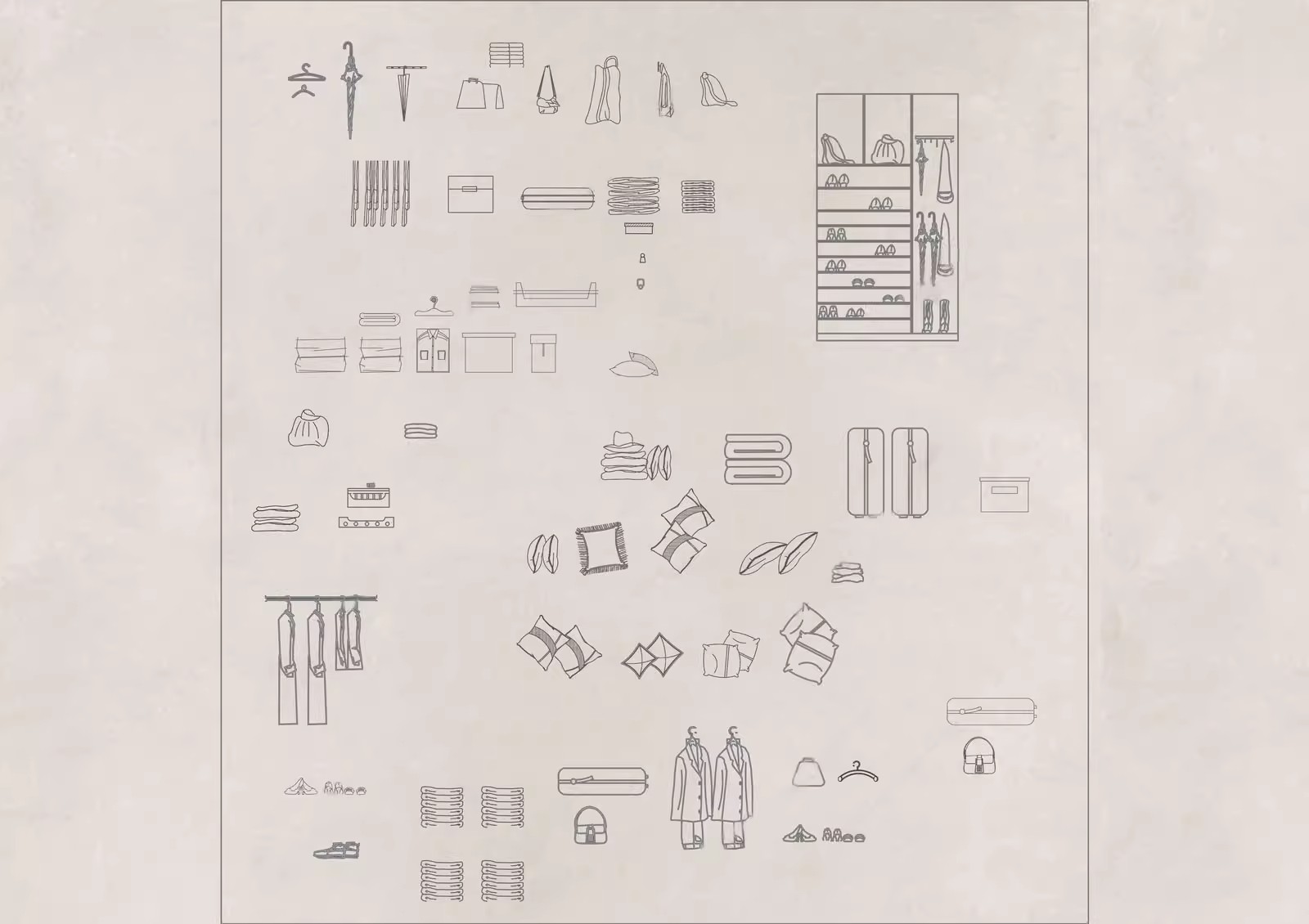 图片[13]-家装衣柜酒橱柜子榻榻米书柜鞋柜家具CAD图库平立面施工图纸设计-大怪兽分享