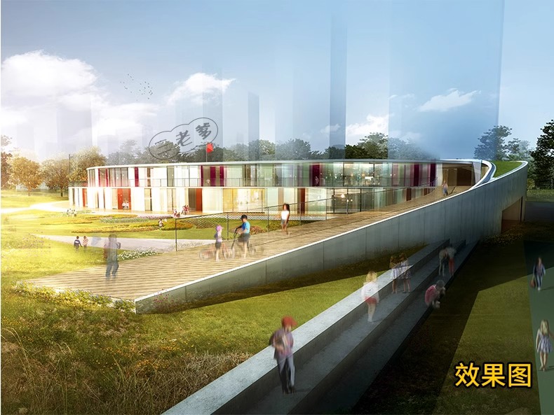 图片[20]-学校幼儿园建筑外观CAD施工图纸平面效果图 小学教学楼设计SU模型-大怪兽分享