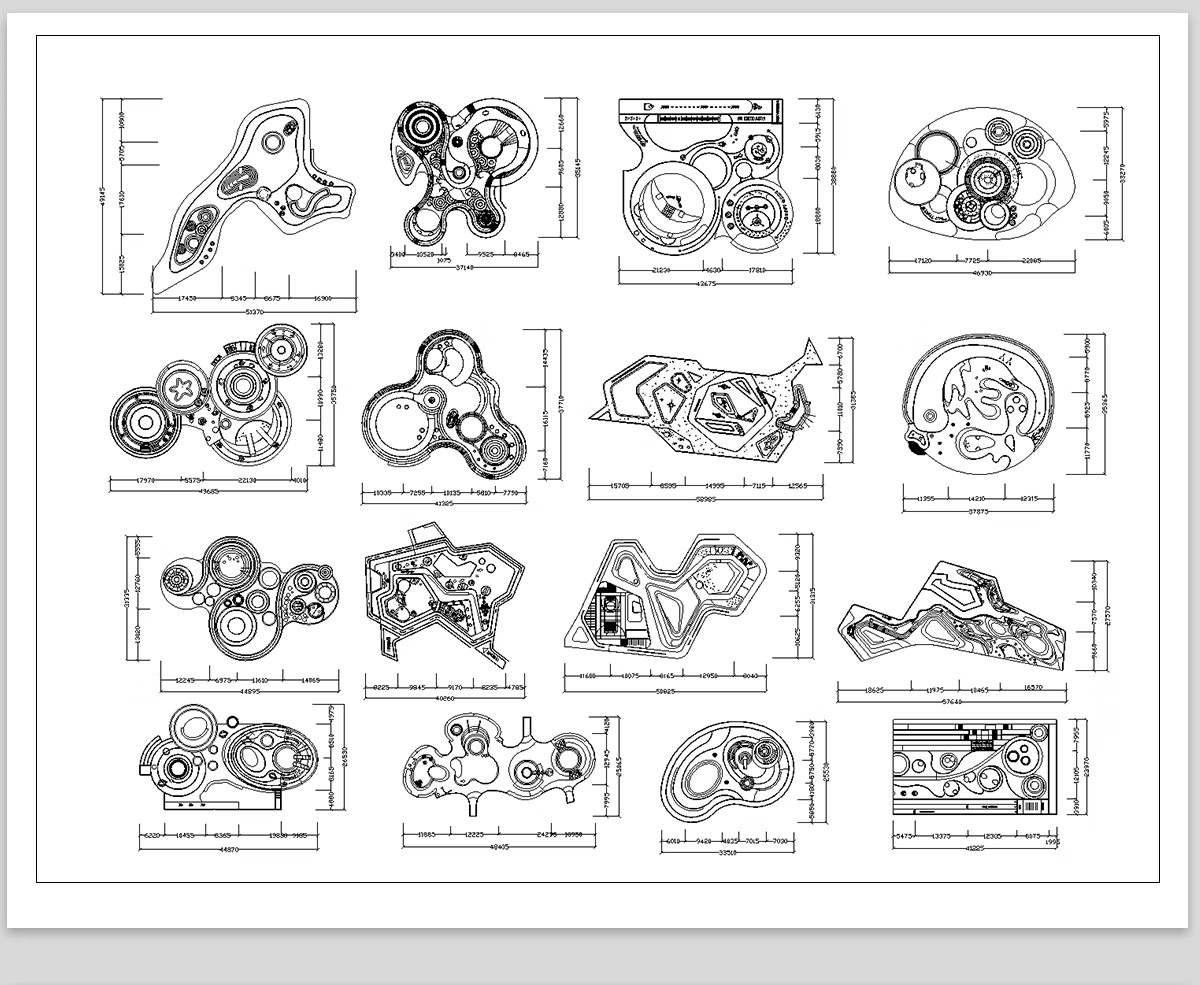 图片[20]-公园树池园林景观节点cad施工图 现代圆形树阵广场商业功能区图库-大怪兽分享