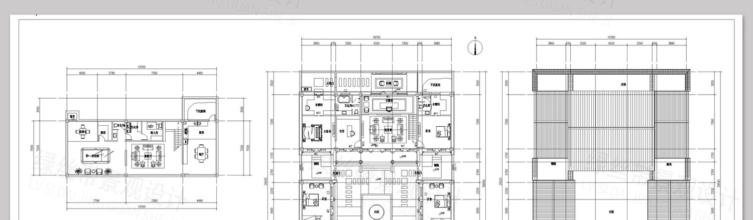 图片[21]-四合院三合院农村自建房新中式平面图仿古建筑设计图纸CAD施工图-大怪兽分享