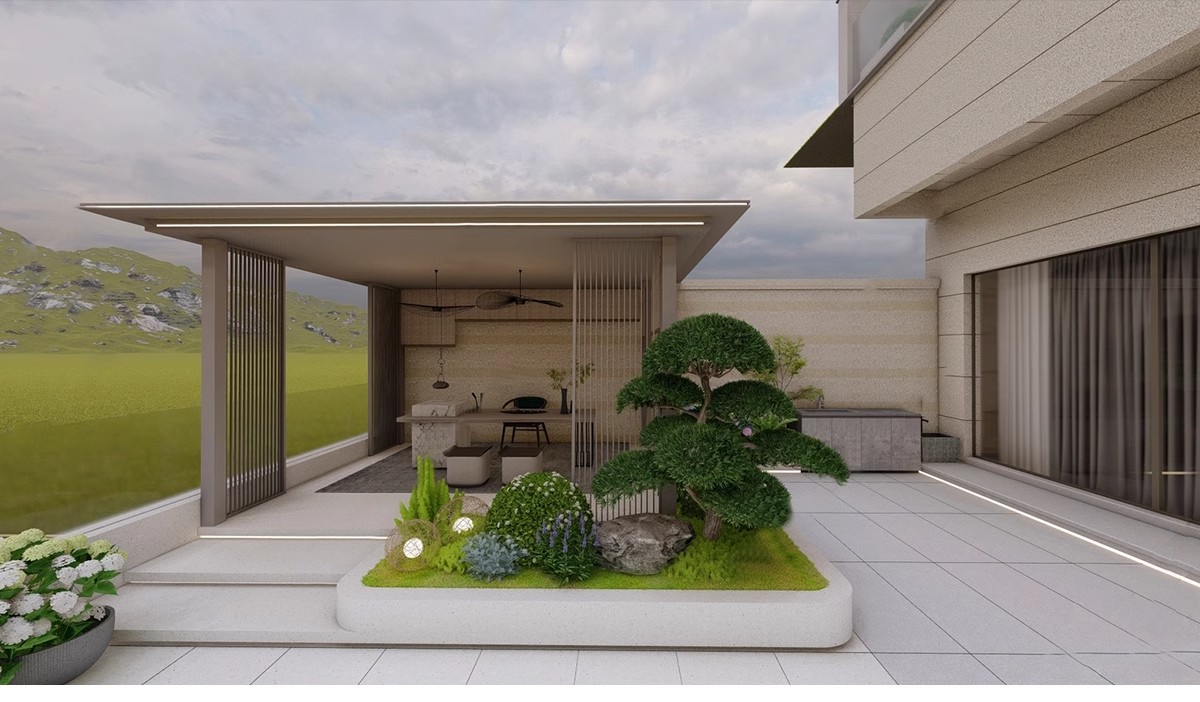 图片[16]-别墅庭院景观装修设计效果图片花园露台乡村户外院子CAD施工图纸-大怪兽分享